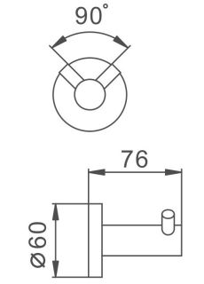 Крючок для ванной комнаты Haiba HB8305-2 сталь